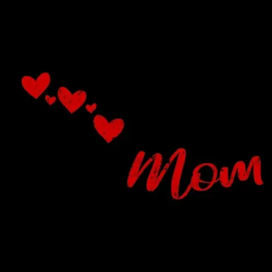 Junior's Design By Humans Forever Mom Hearts By Semir T-Shirt image {1}