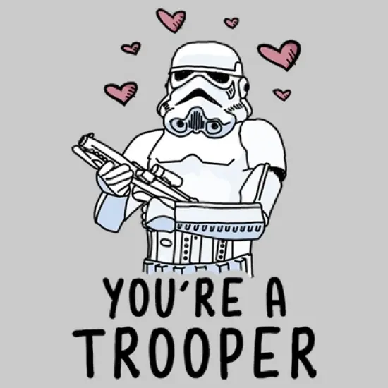 Men's Star Wars Valentine's Day You're A Trooper Sweatshirt image {1}