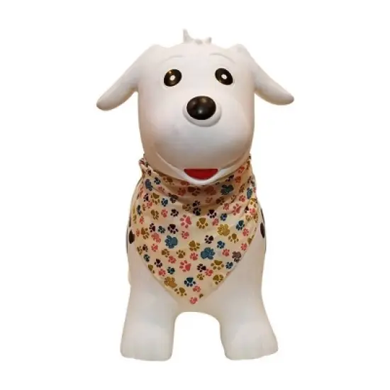 BounceZiez Inflatable Bouncy Ride-On Hopper with Pump - Dog image {3}