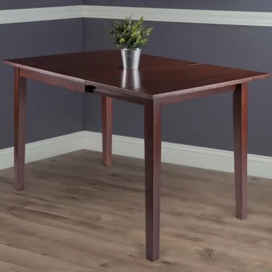 Perrone Drop Leaf Dining Table Walnut - Winsome image {10}