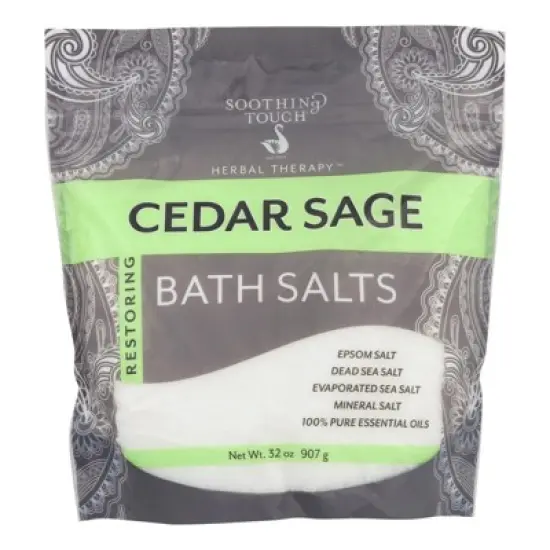 Soothing Touch Restoring Cedar Sage Bath Salts - 32 oz image {5}