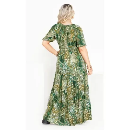 Women's Plus Size MAXI MARCIE PRINT | ARNA YORK image {1}
