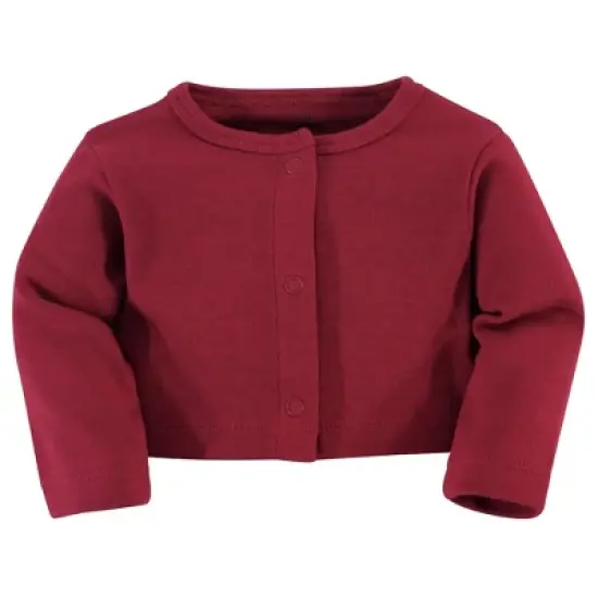 Touched by Nature Baby and Toddler Girl Organic Cotton Dress and Cardigan 2pc Set, Winter Woodland image {3}