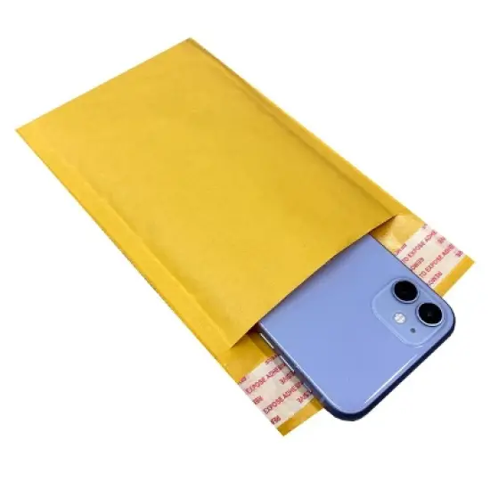 UOFFICE Pack of 20 Kraft Bubble Mailers 5" x 10" - #00 Self-Seal Padded Envelopes image {9}