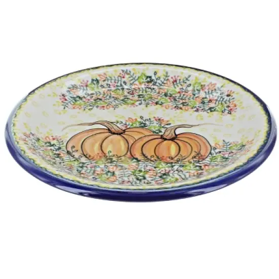 Blue Rose Polish Pottery Vena Dinner Plate image {10}