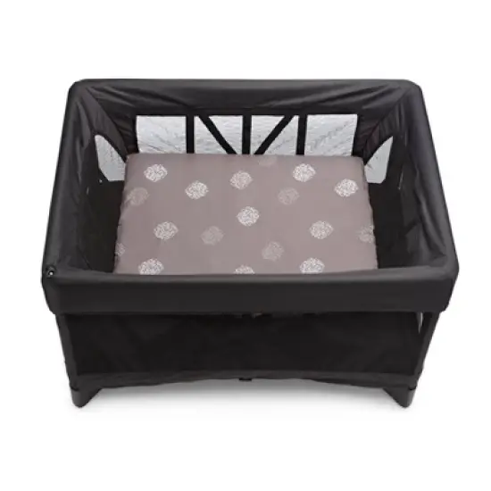 4moms Breeze Bassinet Sheet - White/Gray Cotton 2pk image {2}