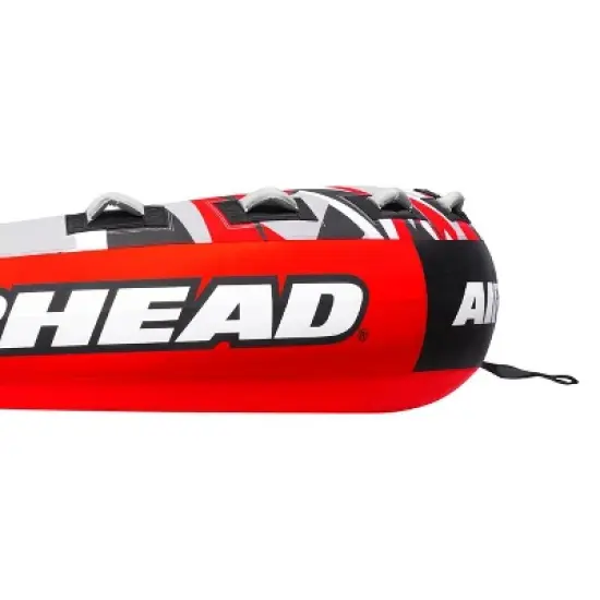Airhead AHSSL-42 Slice 100" Inflatable Double Rider Towable Lake Boating Tube Water Raft with Tow Point, Boston Valve, and Heavy-Duty PVC image {3}