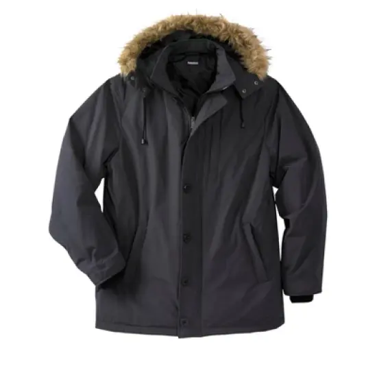 KingSize Men's Big & Tall Arctic Down Parka with Detachable Hood and Insulated Cuffs image {1}