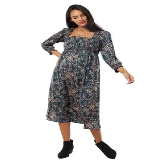 Ingrid & Isabel Maternity The Breeze Midi Dress image {1}