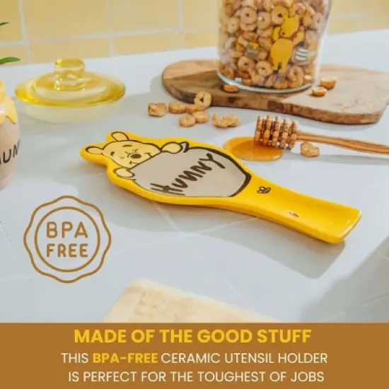 Silver Buffalo Disney Winnie The Pooh Hunny Ceramic Spoon Rest Holder image {5}