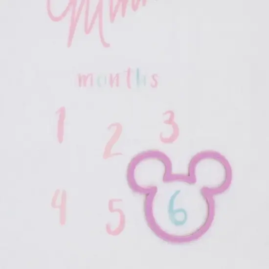 Disney Minnie Mouse Super Soft Milestone Baby Blanket image {3}