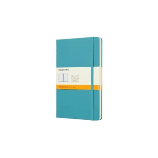 Moleskine Notebook Ruled Hard Cover Large Reef Blue image {6}