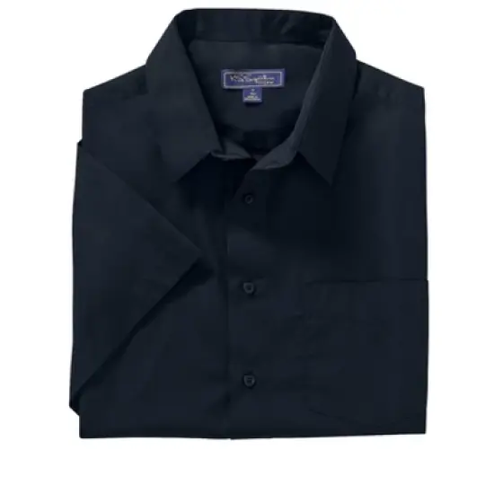 KS Signature by KingSize Men's Big & Tall  Wrinkle Free Short-Sleeve Oxford Dress Shirt image {9}