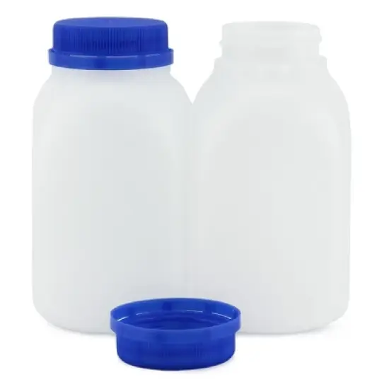 Cornucopia Brands-8oz Plastic Milk Style Bottles with Tamper Evident Caps 12pk image {1}