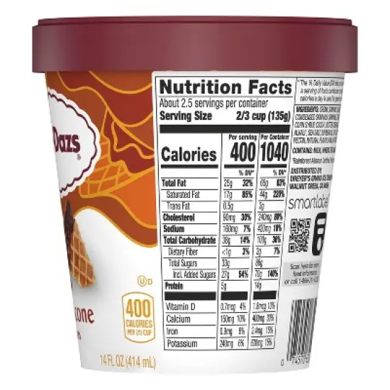 Haagen-Dazs Caramel Cone Ice Cream - 14oz image {7}
