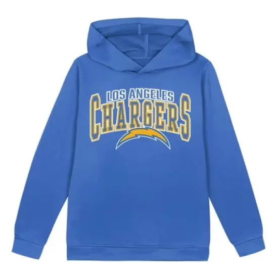 NFL Los Angeles Chargers Toddler Boys' Poly Fleece Hooded Sweatshirt image {1}