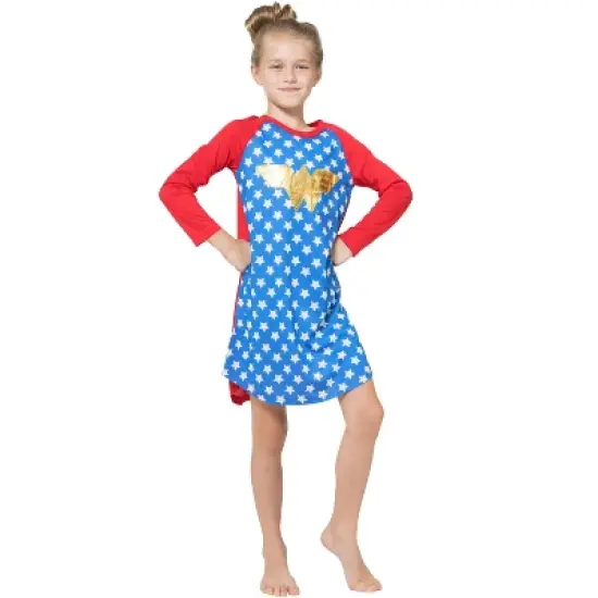 Wonder Woman DC Comics Logo Ragalan Pajama Nightgown image {3}