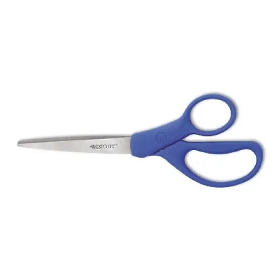 Westcott Preferred Line Stainless Steel Scissors 8" Long Blue 41218 image {3}
