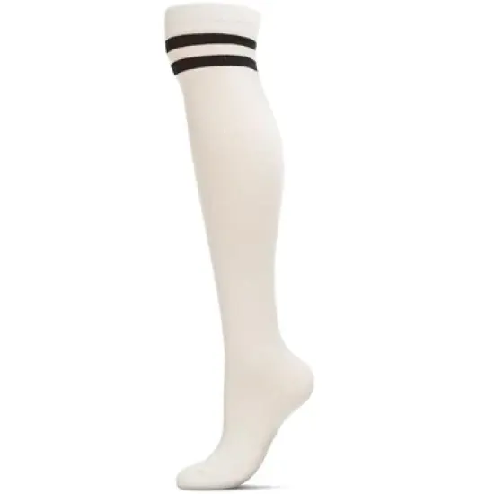 Memoi Top Stripe Cashmere Blend Over The Knee Warm Socks image {4}