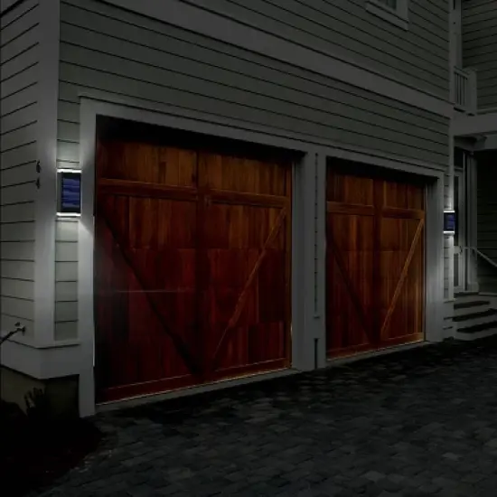 LED Solar Dual Direction Outdoor Wall Light - Techko Maid: Waterproof & Weather-Resistant image {6}