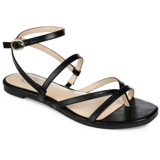 Journee Collection Womens Serissa Multi Strap Flat Sandals image {9}