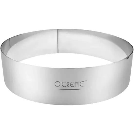O'Creme Round Cake Ring Stainless Steel image {2}