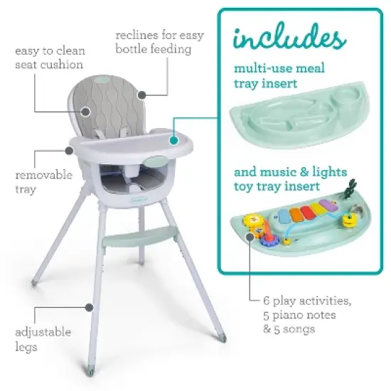 Infantino Music and Lights 4-in-1 Convertible High Chair image {6}
