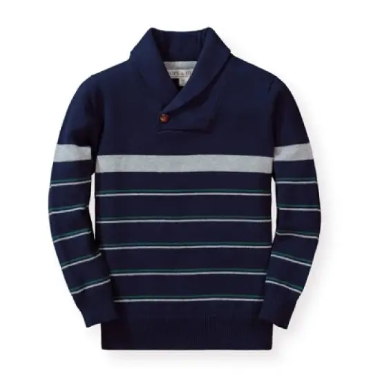 Hope & Henry Boy's Organic Cotton Shawl Collar Sweater, Kids image {16}