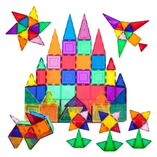 Picasso Tiles Magnetic Tile 60pc Building Set image {5}