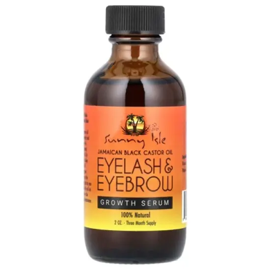 Sunny Isle Jamaican Black Castor Oil, Eyelash & Eyebrow Growth Serum, 2 oz image {5}