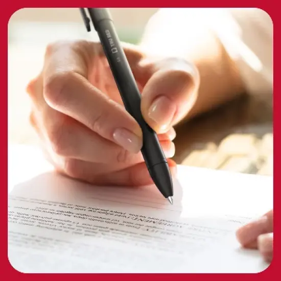 TRU RED Quick Dry Gel Pens Fine Point 0.5mm Blk 5/Pack TR54468 image {7}