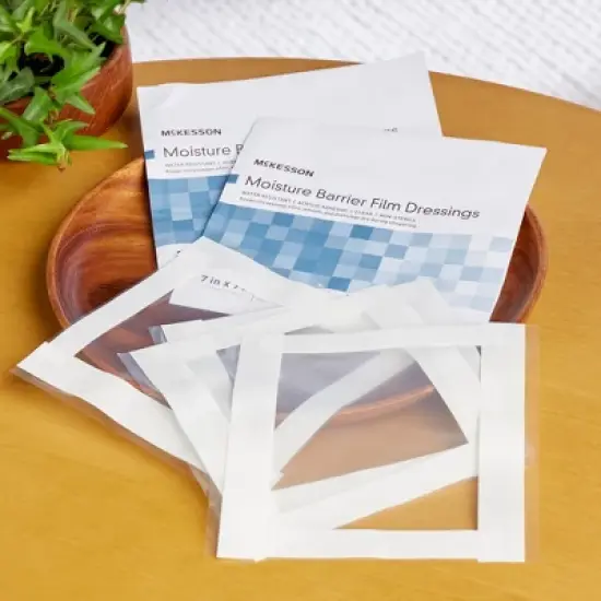 McKesson IV Site Barrier Protector Clear Sterile 7 x 7" 11077, 5 Ct image {5}
