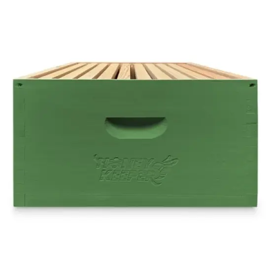 Honey Keeper Complete Deep Hive Body Kit, Painted and Assembled Beehive with 10-Frames image {1}