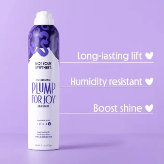 Not Your Mother's Plump for Joy Volumizing Hairspray - 9.7oz image {3}