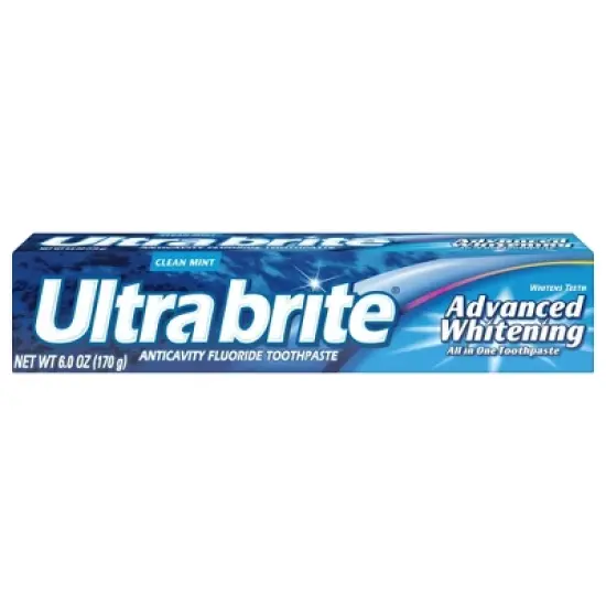Ultra Brite Advanced Whitening Toothpaste, Clean Mint, 6 Oz image {3}