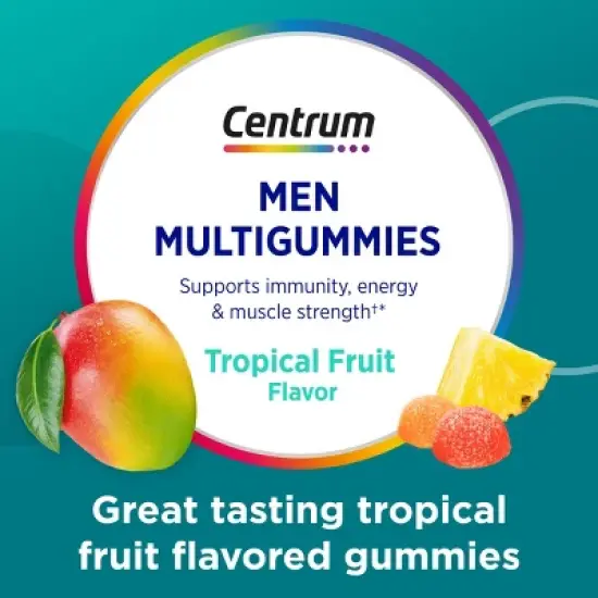 Centrum Men's Multivitamin Gummies - Tropical Fruit - 100ct image {6}