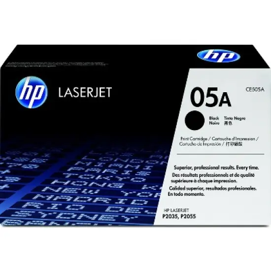 HP 05A Black Original LaserJet Toner Cartridge, ~2,300 pages, CE505A image {7}
