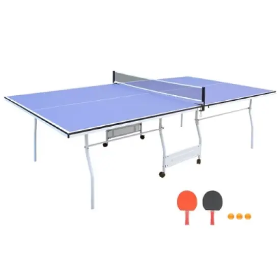 Fitness Table Tennis Table Can Be Folded, Which Is Suitable For Family Gatherings, Indoor And Outdoor Competitions And Entertainment image {4}