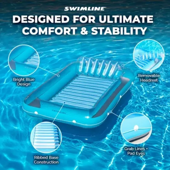 Swimline Luxe Edition Inflatable Suntan Tub Floating Pool Lounger image {4}