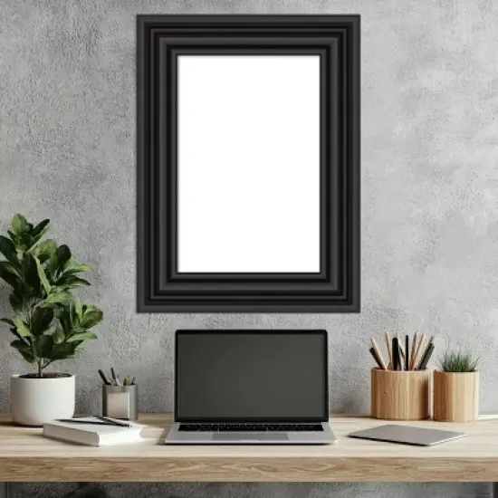 Amanti Art Colonial Black Framed Dry Erase Magnetic Board image {6}
