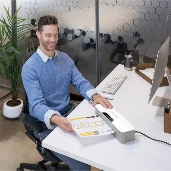 Fellowes Halo 95 Thermal & Cold Laminator 9.5" Width White/Light Gray (5753001) image {4}