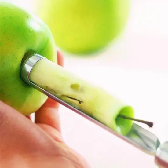 Rosle Stainless Steel Round Handle Fruit Corer, 9-Inch image {1}