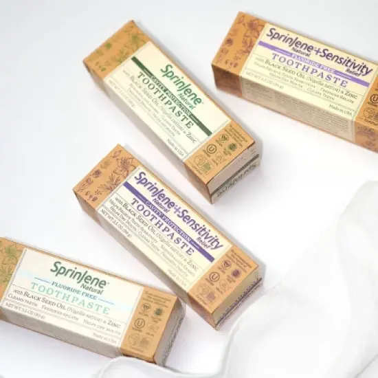 SprinJene Natural FF Toothpaste - 3.5oz image {6}