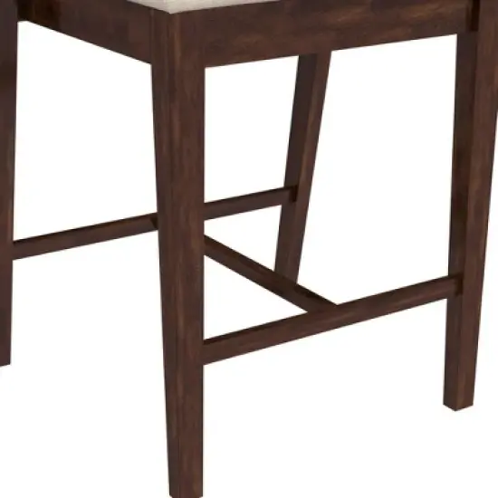 Dresden Non Swivel Counter Height Barstool Walnut - Hillsdale Furniture image {8}