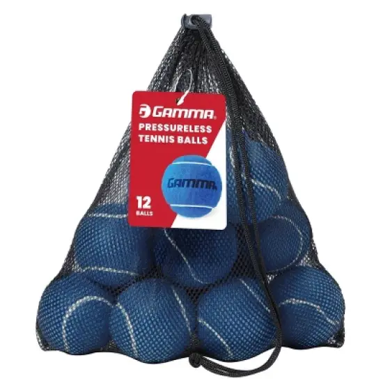 GAMMA Sports Pressureless 12pc Tennis Ball - Blue image {1}