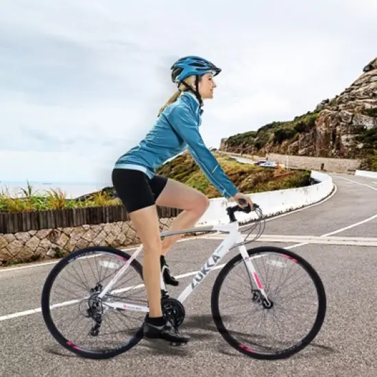 DSVIMOY Bicycles, 700c Road Bike 24 Speed, City Commuter Bicycle for Men Women, Bue, 67.32"*14.56"*39.37" image {3}