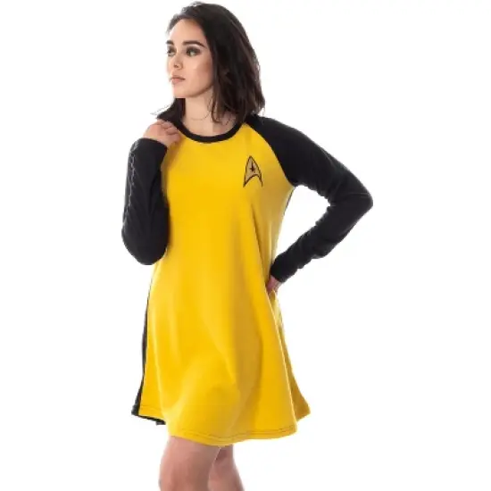 Star Trek Original Series Women's Juniors Raglan Sleep Shirt Nightgown image {6}