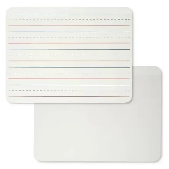 12pk Dry Erase Class Pack Lap Boards 2-Sided Plain/Lined - Charles Leonard image {1}