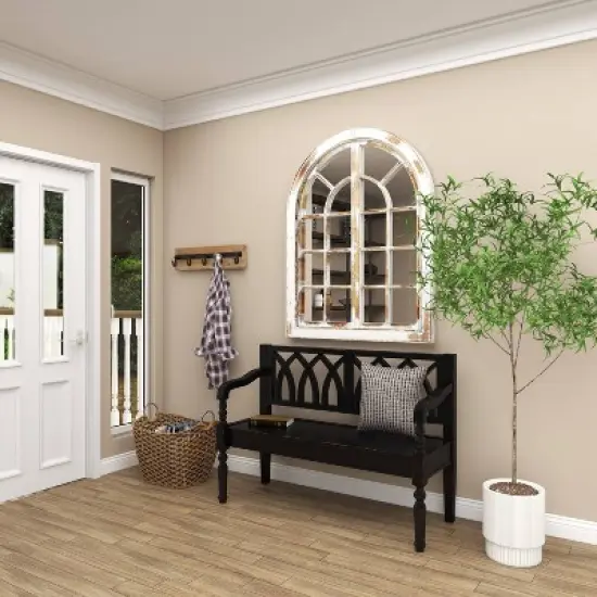 Farmhouse Wood Sitting Bench - Olivia & May image {12}