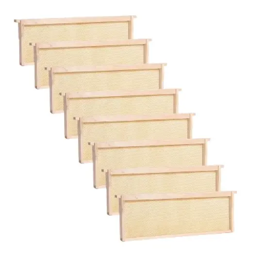 Lehman's Beekeeping Beehive Frame, Waxed Plastic Foundation, Medium Assembled Honey Bee Hive, Amish Made Set of 8 image {5}